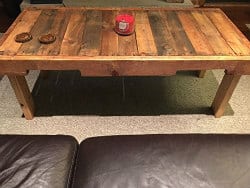 unique furniture - reclaimed wood table