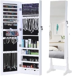 24. Wall Jewelry Cabinet Armoire with Mirror (1)