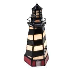 bedroom furniture - Cape Hatteras Lighthouse 10 Inch Accent Lamp by Meyda Lighting