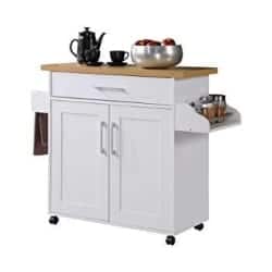 Modern Kitchen Furniture - Liberty White Kitchen Cart