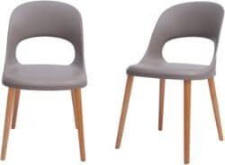 Modern Open-Back Plastic Dining Chair
