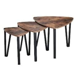 Modern Pallet Furniture - Set of 3 Wood Look Accent tables (1)