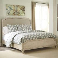 best traditional furniture - Ashley Demarlos Upholstered King Panel 