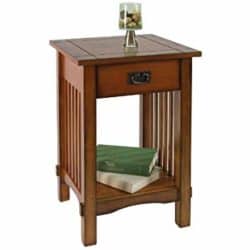 traditional furniture - Furniture of America Liverpool 1-Drawer End Table