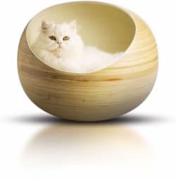 Luxury Bamboo Cat Bed