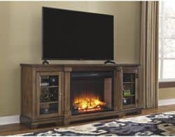 TV stand with optional fireplace