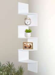 cheap modern furniture - Greenco Corner Shelves 