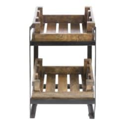 unique furniture - 2 Tier Wooden Farmers Crate Stand