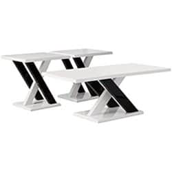 unique furniture - table set with cross supports