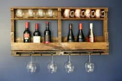 unique furniture - wall mounted wine rack