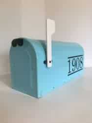 Unique but Practical Housewarming gifts - Painted Mailbox With Lettering