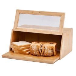 housewarming gifts for men - Bamboo Bread Box