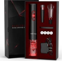 unique housewarming gifts for men - Electric Wine Opener with Charger and Batteries 