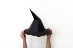 3D Witch Hat Papercraft (1)