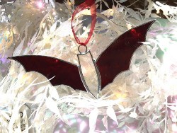 Stained Glass Bat Ornament (1)