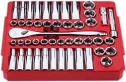 best mechanical tool sets - Milwaukee Half inches Drive SAE or Metric Ratchet and Socket Mechanics Tool Set
