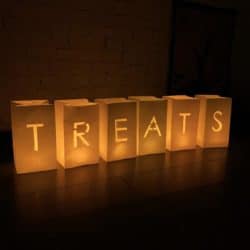 Treats Halloween Candle Bags