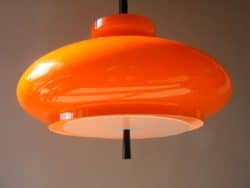 ceiling decorations for fall - Orange Glass Ceiling Light