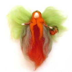 ceiling decorations for fall - Wool Needle felted fairy