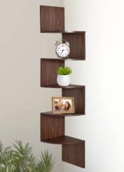 mid century modern apartment living Room Furniture - Greenco Wall Mount Shelves