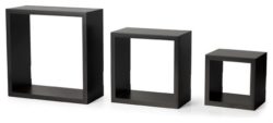 minimalist mid century modern living Room Furniture - 3-Piece Wall Cubes Set