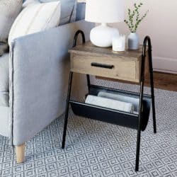 minimalist mid century modern living Room Furniture - Hugo Wood Table