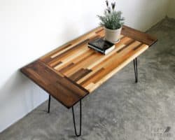 minimalist mid century modern living Room Furniture - Wood Coffee Table
