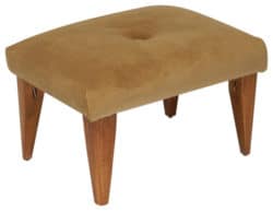 Tufted Suede Footstool