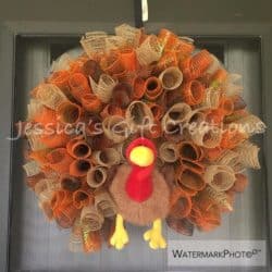 Turkey Mesh Wreath