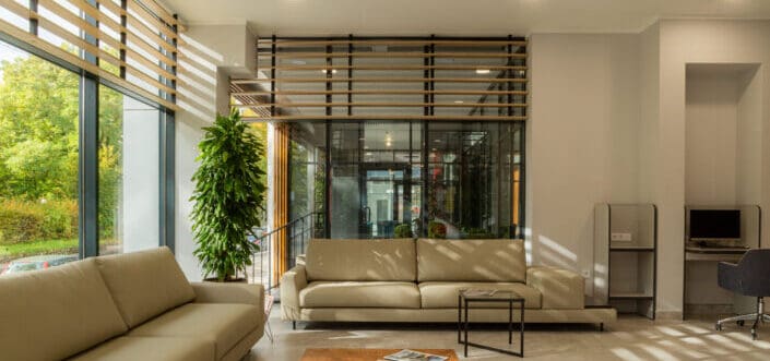 A modern designed living room