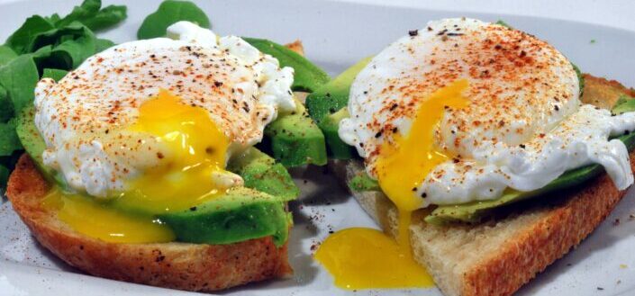 avocado and Poached Eggs on Toast