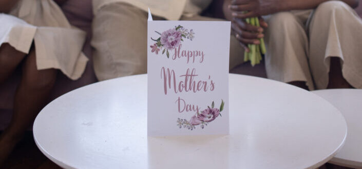 Greeting card for mom's special occasion