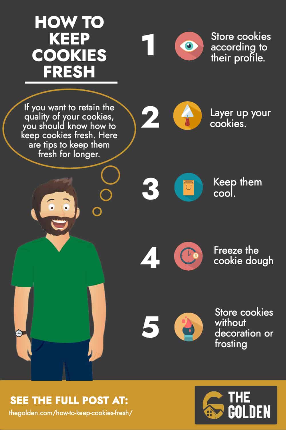 How To Keep Cookies Fresh - Infographic