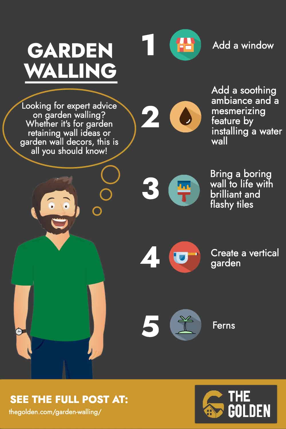 Garden Walling - Infographic