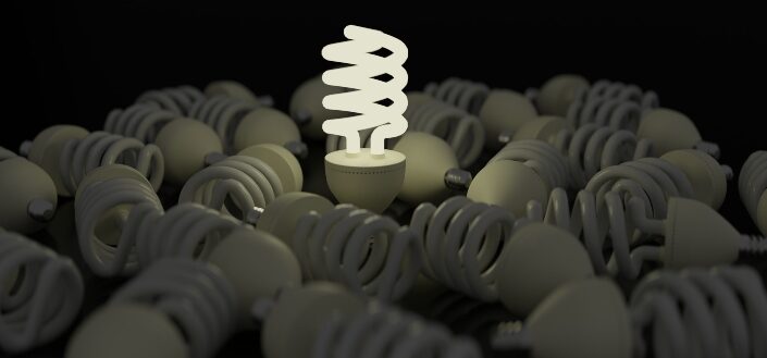 A bunch of light bulb