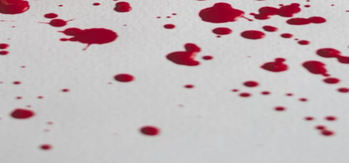wine stains on a white sheet